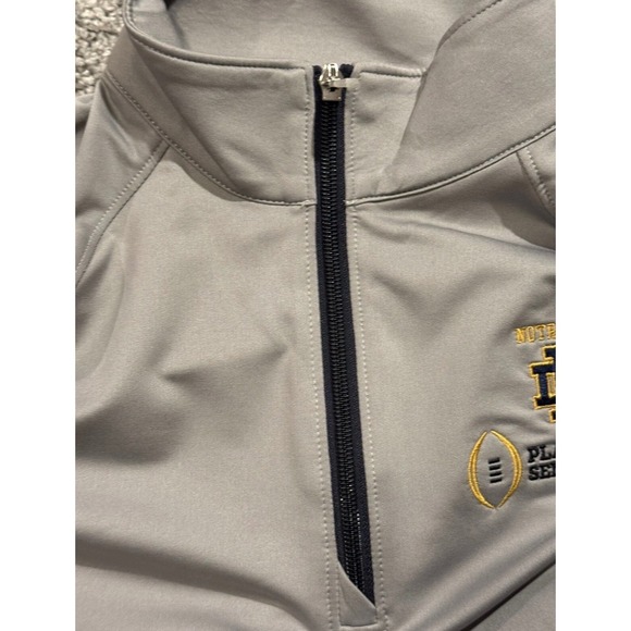 Notre Dame Fighting Irish Cutter & Buck Womens L 1/4 zip Semifinal Cotton Bowl - Picture 5 of 12